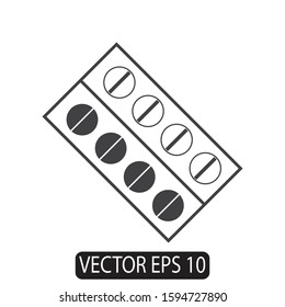 Pills, Capsule Icon, Vector EPS10