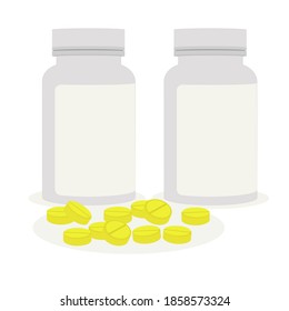 pills and capsule vector art and graphics