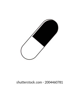 pills or capsules icon vector symbol illustration