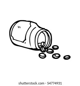 pills cartoon