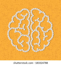 pills concept: brain
