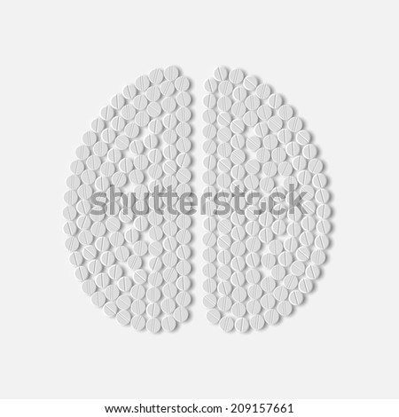pills concept: brain