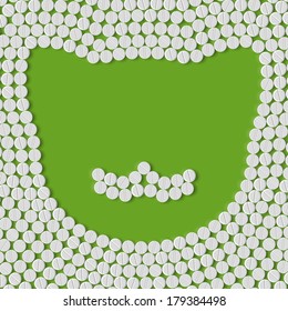pills concept: cat
