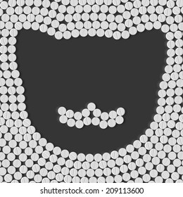 pills concept: cat