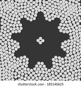 pills concept: cogwheel