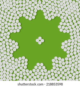 pills concept: cogwheel