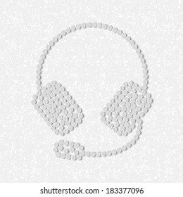 pills concept: headphones