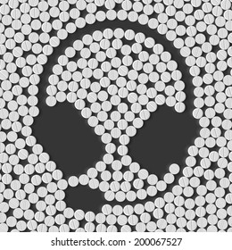 pills concept: headphones