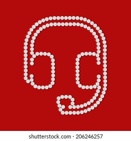 pills concept: headphones