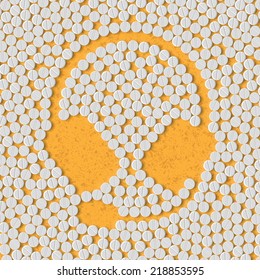pills concept: headphones