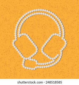 pills concept: headphones