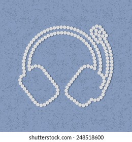 pills concept, headphones