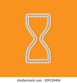 pills concept: hourglass