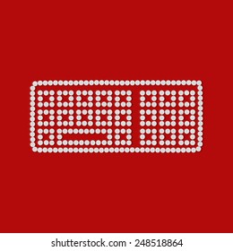 pills concept: keyboard, button