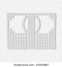 pills concept: money