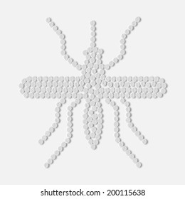 pills concept: mosquito, insect