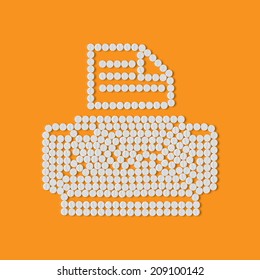 pills concept: printer, office