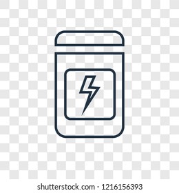 Pills concept vector linear icon isolated on transparent background, Pills concept transparency concept in outline style