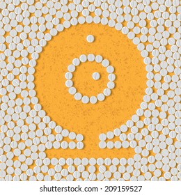 pills concept, webcam, camera