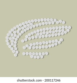 pills concept: wing, feather, angel