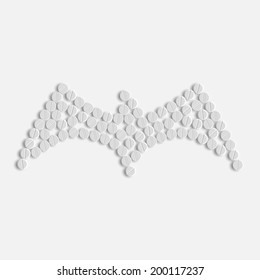 pills concept: wing, feather, bird