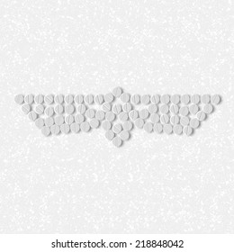 pills concept: wing, feather, bird