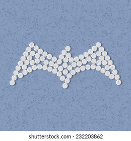 pills concept: wing, feather, bird