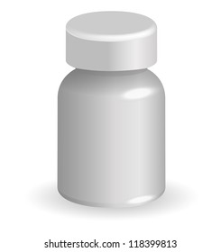 Pills container. EPS10