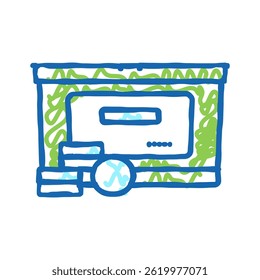 pills detergent doodle icon sketch vector. pills detergent sign. isolated symbol illustration
