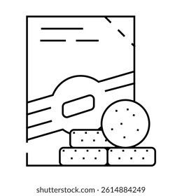 pills detergent line icon vector. pills detergent sign. isolated contour symbol black illustration