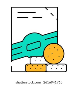 pills detergent line icon vector. pills detergent sign. isolated symbol illustration