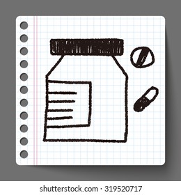 pills doodle drawing