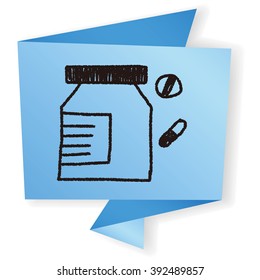 pills doodle drawing