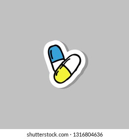 pills doodle icon