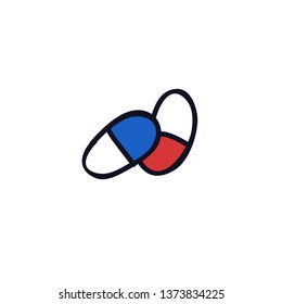 pills doodle icon
