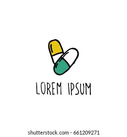 pills doodle icon