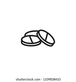Pills dose line icon. Drug, treatment, cure. Prescription concept. Vector illustration can be used for topics like medicine, pharmacy, remedy