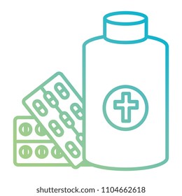 pills drugs with bottle medical