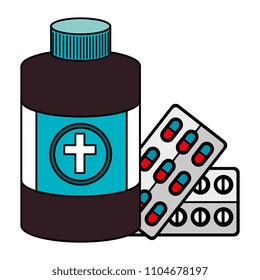 pills drugs with bottle medical