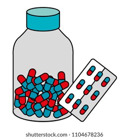 pills drugs with bottle medical