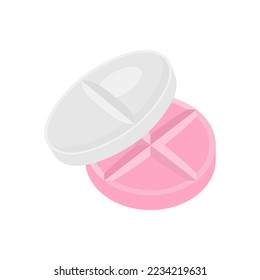 Pills and drugs composition vector colorful realistic icon