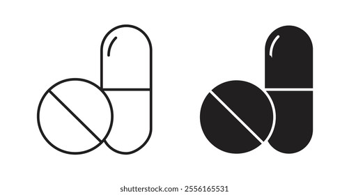 Pills Filled flat icons set for apps and web ui designs.