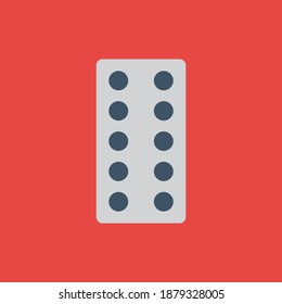 Pills. Flat design. Medicine. Illustration