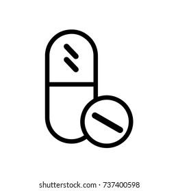 pills flat icon