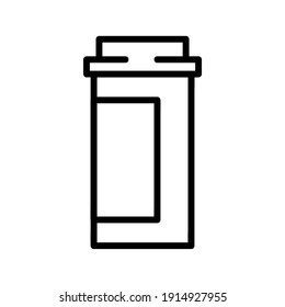 Pills flat icon. Pictogram for web. Line stroke. Isolated on white background. Vector eps10. Preparats for health