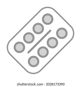 Pills Healthcare Medical, vector graphic Illustration Icon.