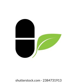 Vector de línea de íconos herbales