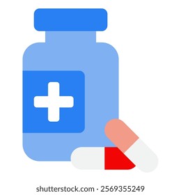 Pills Hospital Doctor Icon Illustration