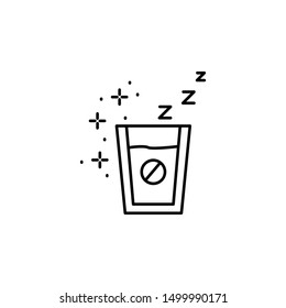Pills hypnotic icon. Element of sweet dreams icon