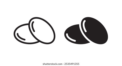 pills icon black white vector design isolated background